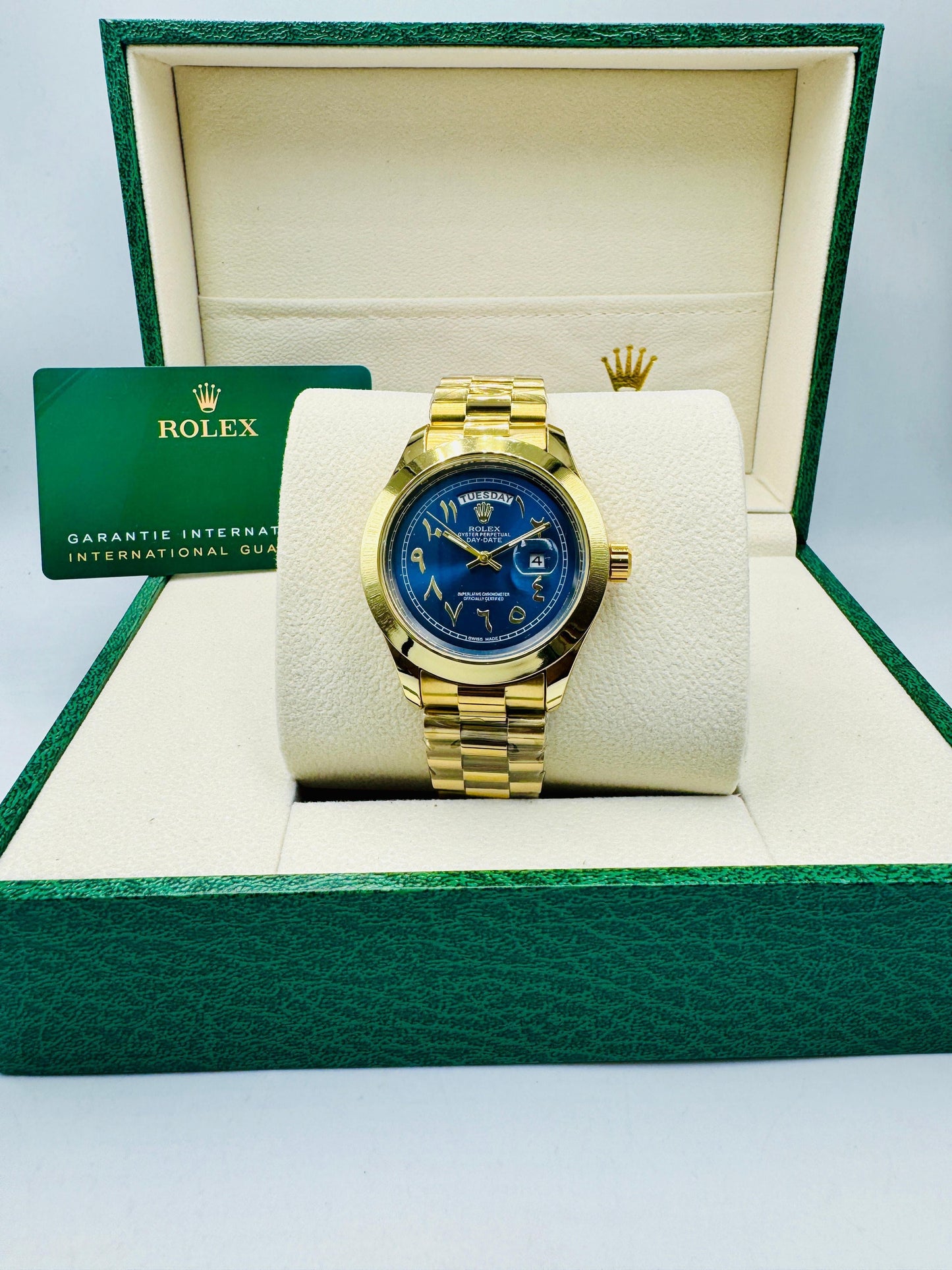 Rolex watch Day & Date Blue Gold