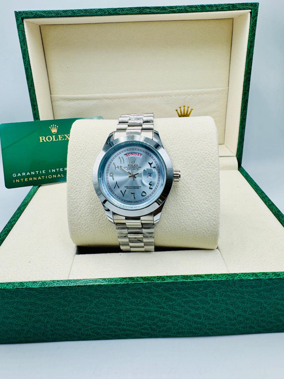 Rolex watch Day & Date Silver