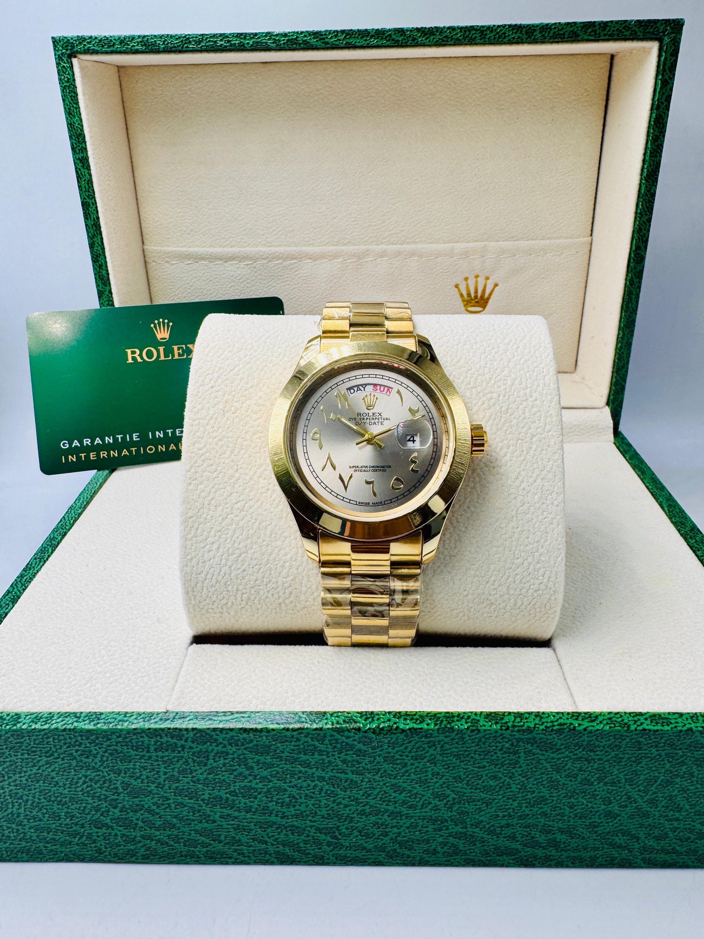 Rolex watch Day & Date Gold White