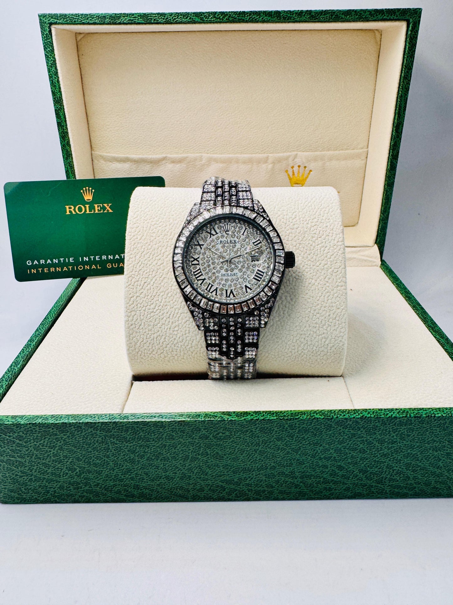 Rolex Oyster Perpetual Date 31mm - Full Iced Out