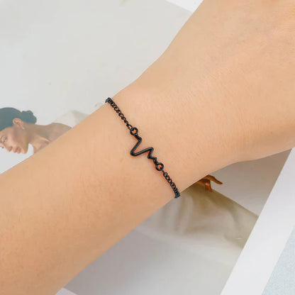 Guoxiu New Ins Simple ECG Lightning Bracelet