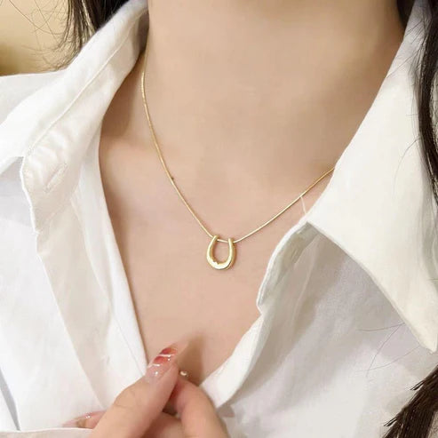 Korean U-shaped Washable Temperament Wild Alloy Necklace