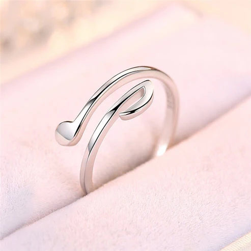 Luxury Jewelry Adjustable Music Rings