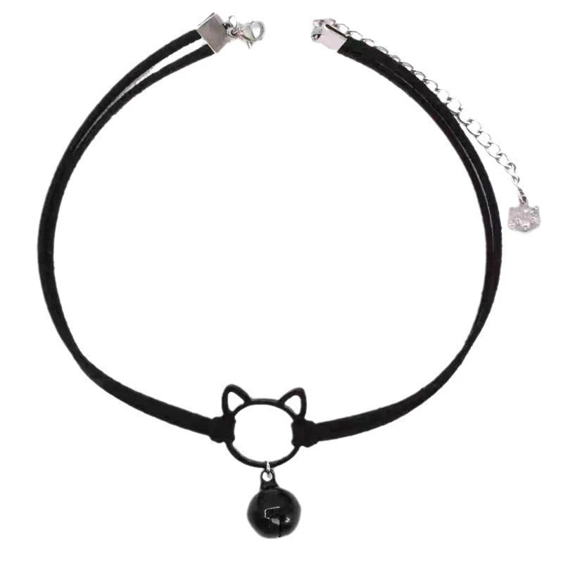 Sweet Cool Hot Girl Dark Cat Necklace Special-interest Design High Sense