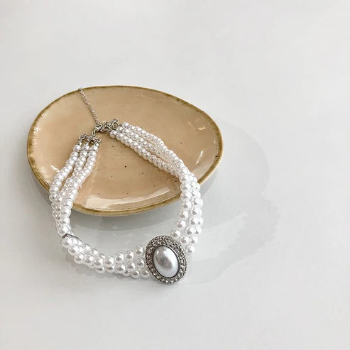 Women's Multi-layer Pearl Decorative Necklace