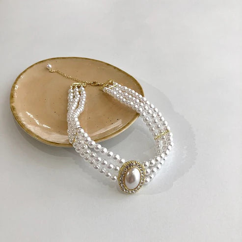 Women's Multi-layer Pearl Decorative Necklace